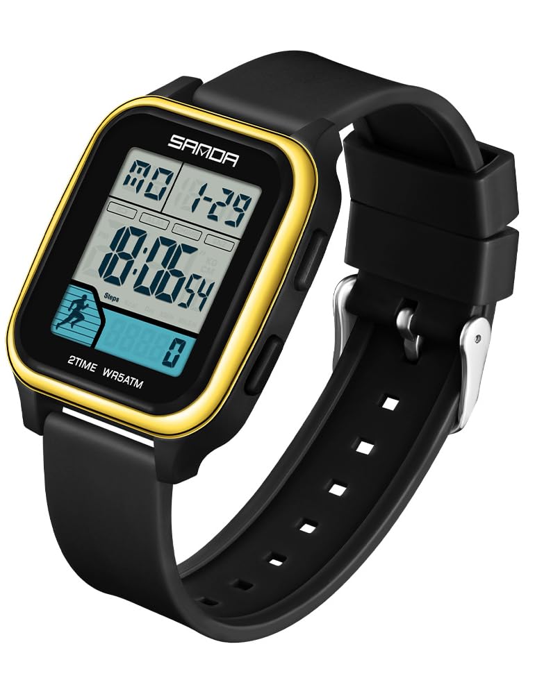 Digital Sports Watch for Men Women 5ATM Waterproof with - Lorciix Official Imagery - 1