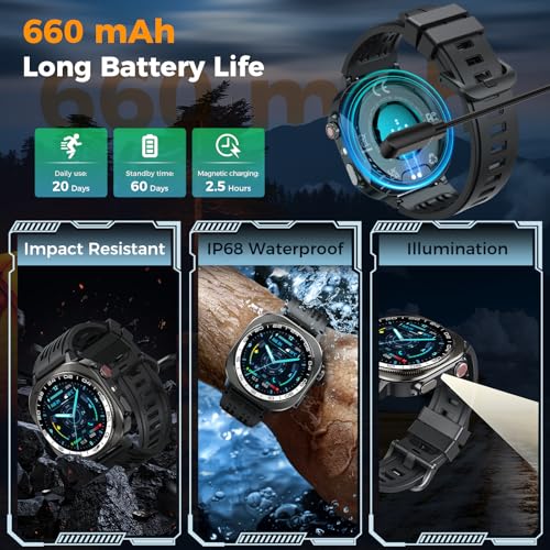 Smart Watch, 2026 AMOLED 1.43" Fitness Smartwatch for Men Women, - Product Imagery