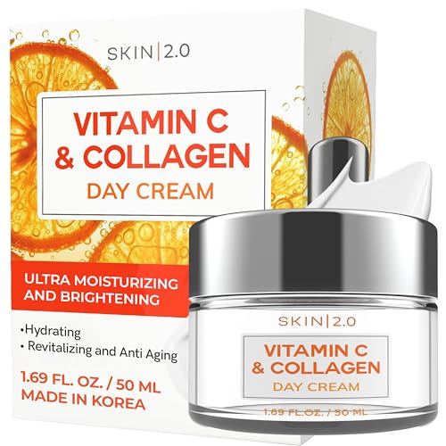 Skin 2.0 Vitamin C & Collagen Face Moisturizer - Dermatologist Tested & Anti - Skin 2.0 Official Product View 1