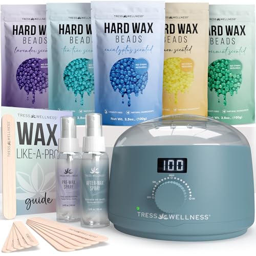 Tress Wellness Award Winning Waxing Kit for Sensitive Skin - Tress Wellness Official Imagery - 1