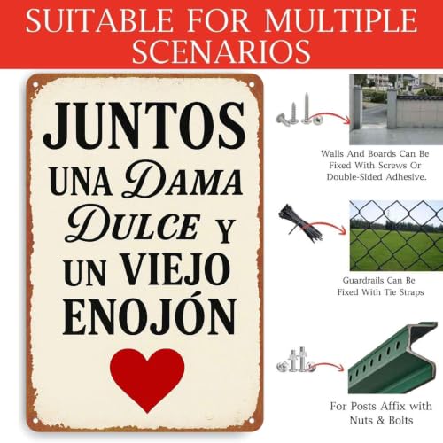 8x12 Inch Aluminum Metal Sign, Vintage Retro Print Together A - Product Imagery