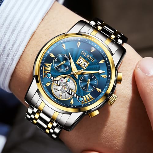 OLEVS Self Winding Watches for Men Automatic Mechanical Dress - Product Imagery