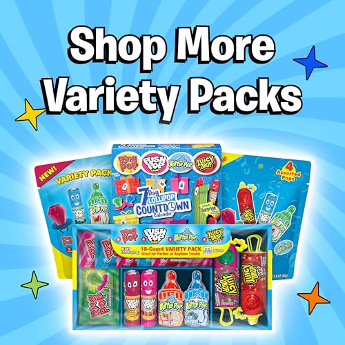 Candy Variety Pack, 18 Count Assorted Lollipops, Bulk - Product Imagery