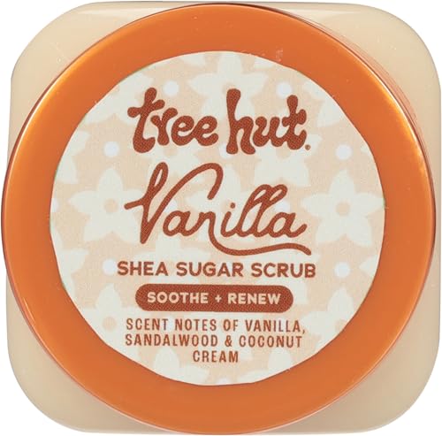 Tree Hut Mini Vanilla Body Scrub, Travel Size Sugar Scrub, 3.4 Oz - Product Imagery