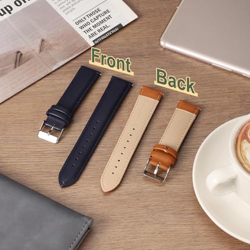 uxcell Leather Watch Bands for Men and Women, Quick Release - Product Imagery