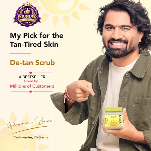De-Tan Body, Face, Hand & Foot Scrub 12.84 Fl Oz Exfoliating - Product Imagery