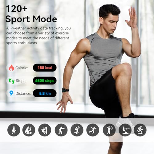 Smart Watches for Men Women with Bluetooth Calling, 1.83" HD - Product Imagery