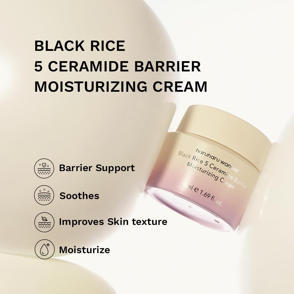 HARUHARU wonder Black Rice 5 Ceramide Barrier Moisturizing Cream 1.69 fl.oz - HARUHARU Official Product View 3