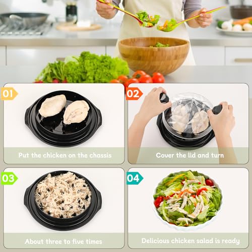 Large Chicken Shredder Tool Twist 10" Food-Grade Meat Shredder - Product Imagery