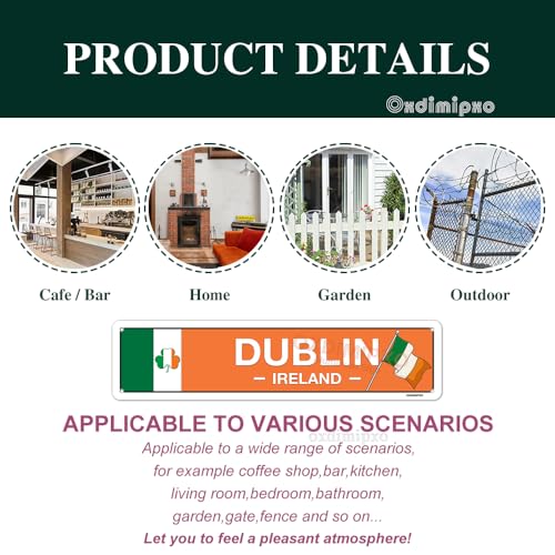 Irish Pub Decor - Dublin, Ireland, Flag, Clover, Gifts - Irish - Product Imagery
