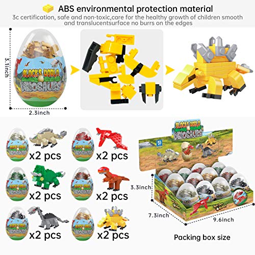 12PCS Pre Filled Easter Eggs Dinosaurs Party Favors Party - Product Imagery
