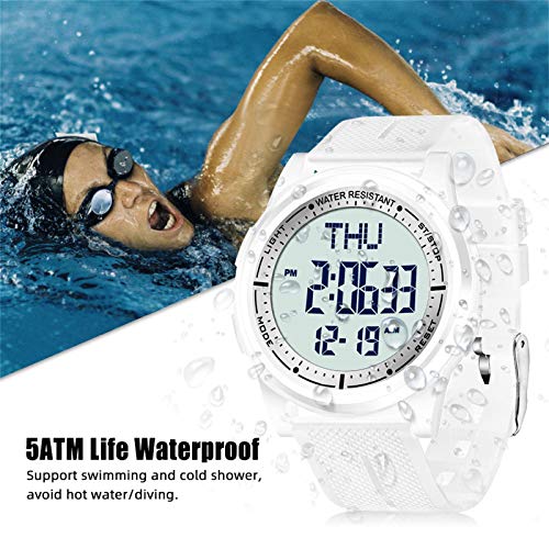 Beeasy Digital Watch for Men Women, 50M Waterproof, Ultra-Thin & - Product Imagery