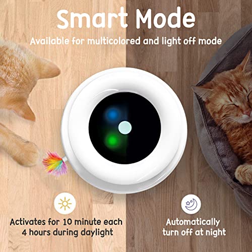 ORSDA 2in1 Interactive Toys for Indoor Cats, Timer Auto On/Off, - Product Imagery