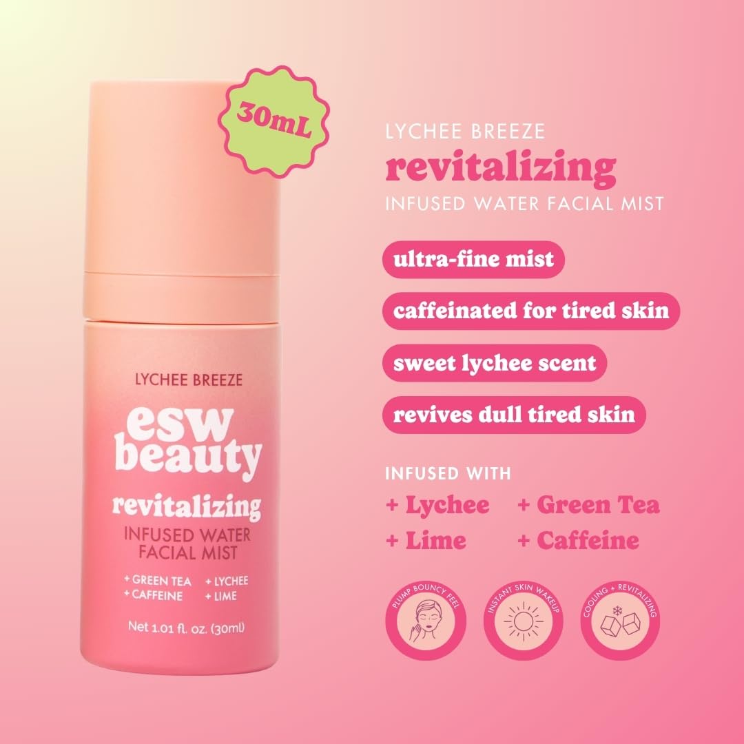 ESW Beauty Mini Facial Mist Duo Hydrating Face Spray Bundle - ESW Beauty Official Imagery - 6