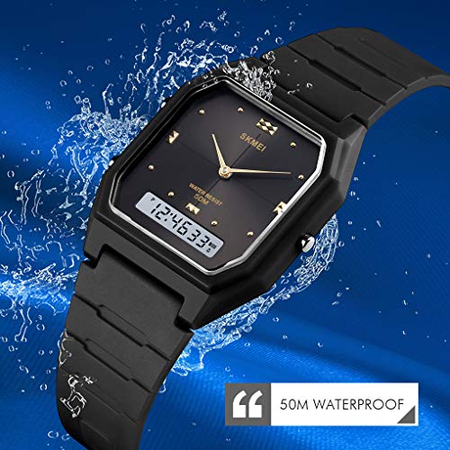 SKMEI Watches for Men,Fashion Square Digital Watches for Women - Product Imagery