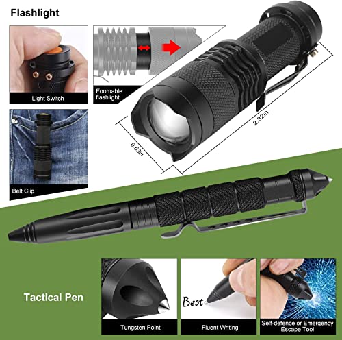 Survival Kit 17 in 1, Survival Gear and Supplies for Adult Teen - Product Imagery