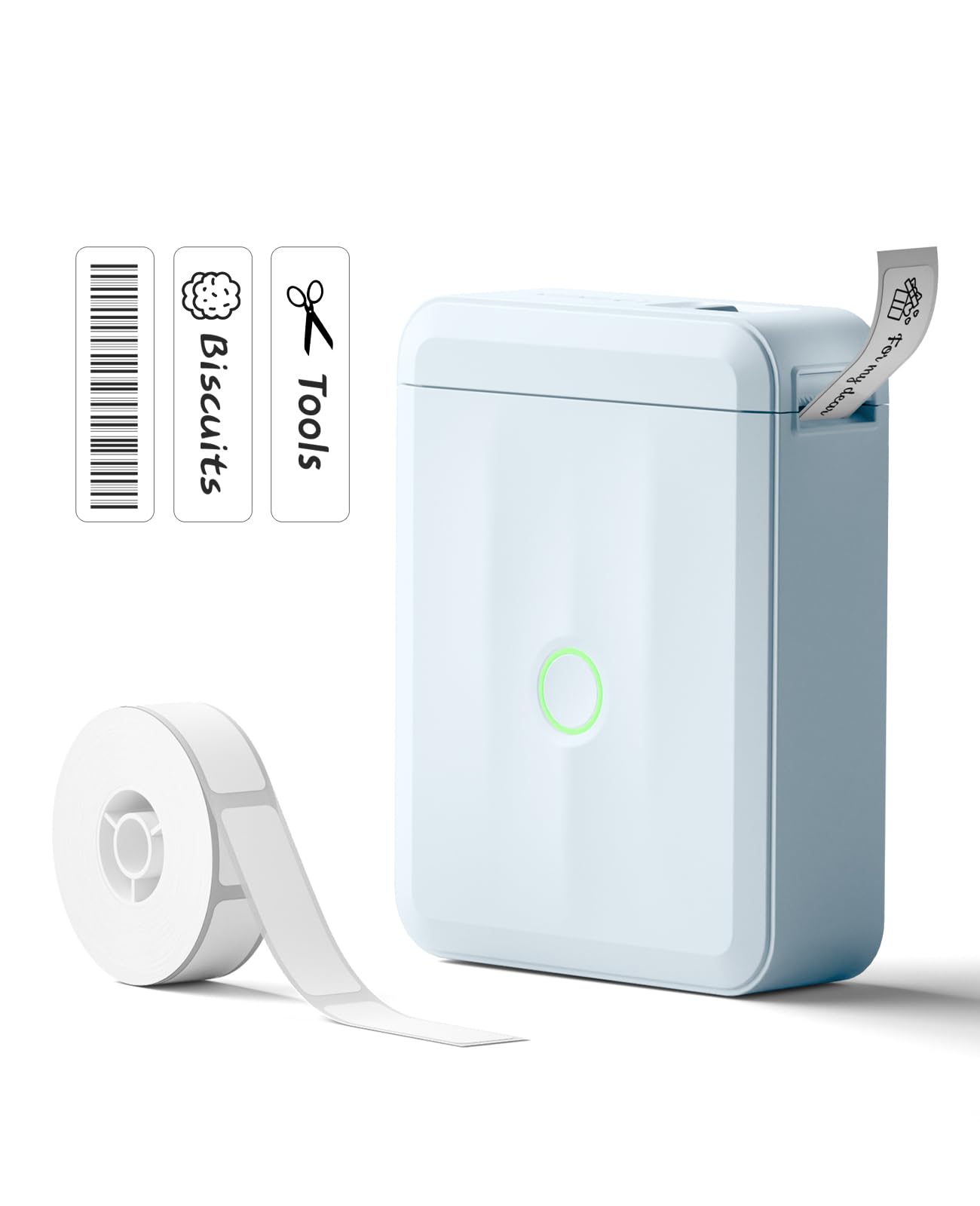 NIIMBOT D110 Upgrade Mini Label Maker, Bluetooth Thermal Printer by NIIMBOT - Angle View 10