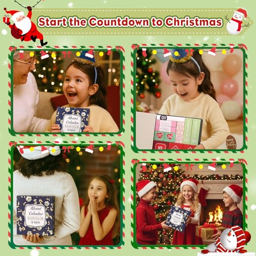 Advent Calendar 2025, 12 Days Christmas Countdown Calendar - - Product Imagery