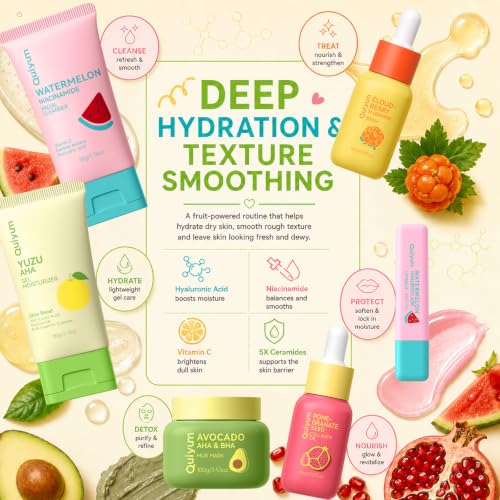 7 Day Fruit Skincare Gift Set Sweet Surprise Beauty Kit for Women - Product Imagery