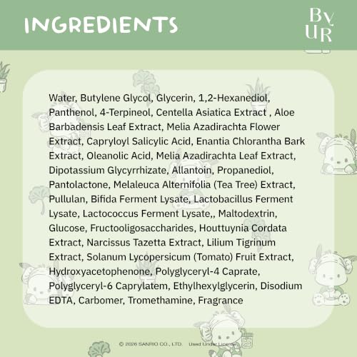 ByUR Green Wonder Sanrio Character Daily Aqua Serum Mask (30 - Product Imagery