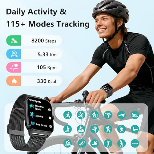 Smart Watch Women Men, 1.85" Lightweight Fitness Tracker - Product Imagery