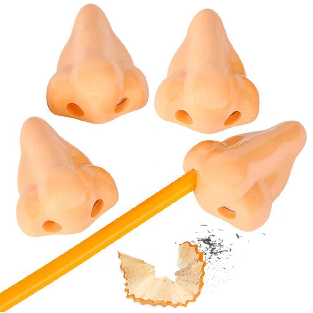 ArtCreativity Nose Pencil Sharpeners for Kids (Pack of 12) Cool - Product Imagery