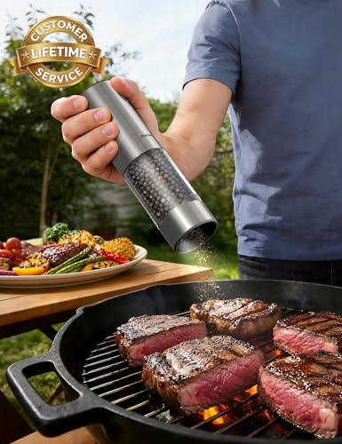 ThermoMaven Upgraded Larger Capacity Electric Salt and Pepper - Product Imagery