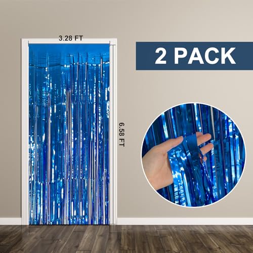 2 Pack Blue Party Decorations Ocean Party Decor Supplies Blue - Product Imagery