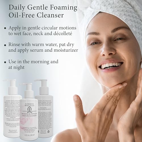 Florencia Botanical Peptide Oxygen Cleanser – Reviving Face - Product Imagery