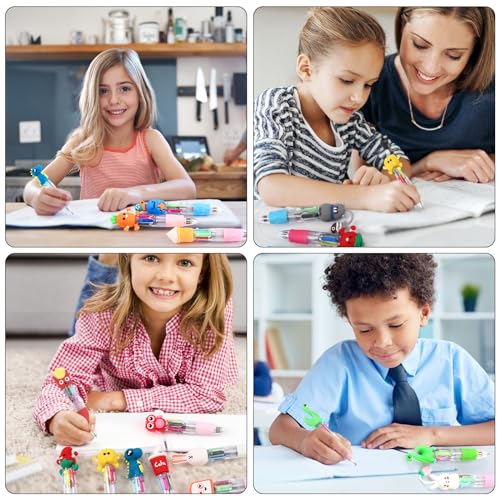CZWZ 24Pcs Mini Multicolor Pens in One 4-in-1 Cute Pens Bulk for - Product Imagery