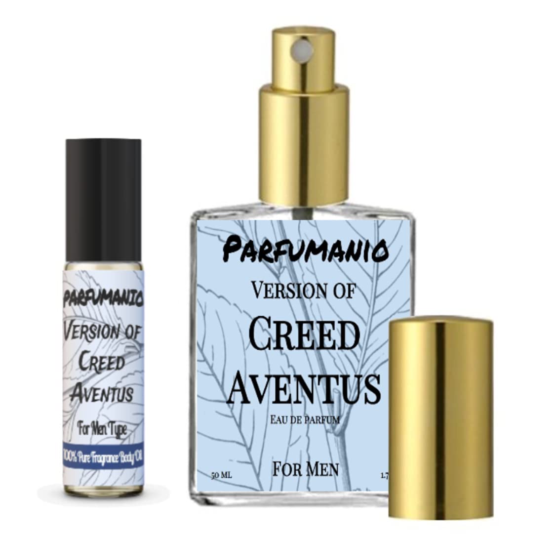 Impression for Men Type Premium Body Oil (Aventus (1.7oz EDP - Product Imagery
