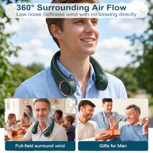 CIVPOWER Neck Fan: Portable Personal Neck Cooling Rechargeable - Product Imagery