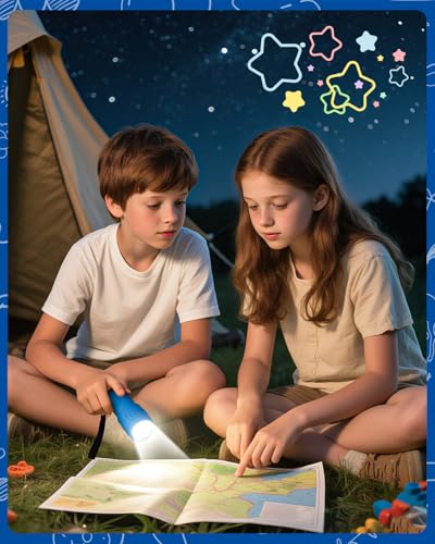 EverBrite 16‑Pack 9‑LED Mini Flashlights, 48 AAA Batteries - Product Imagery