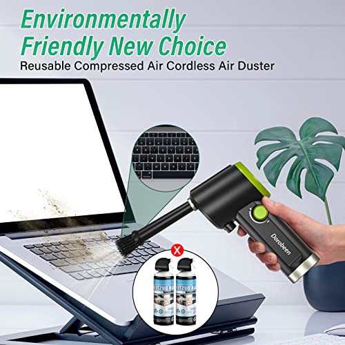 Compressed Air Duster, Cordless Handheld Air Blower, Stepless - Product Imagery