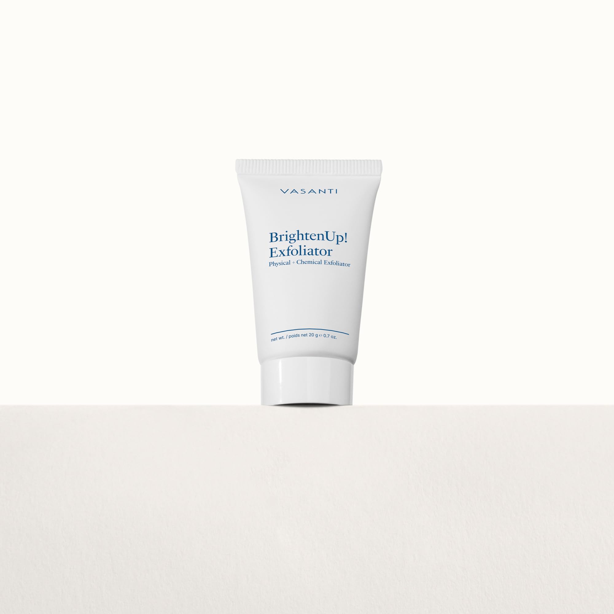 VASANTI BrightenUp! Exfoliator (20g) | Physical + Chemical Facial Exfoliator Scrub with Instant Results for Soft, Smooth and Radiant Skin | Enriched with Papaya, Microcrystals and Aloe | 99% Natural - VASANTI Official Product View 5