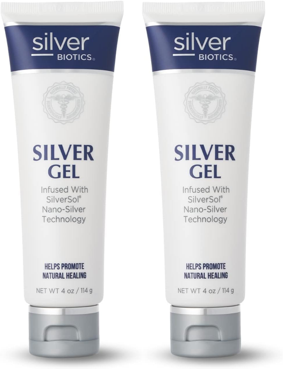 Silver Biotics First Aid Healing & Soothing Gel | Advanced SilverSol Technology | Amazing for Healing Skin from Scars, Burns, Wounds, Blemishes & More | 20ppm | 4 Oz (Pack of 2)