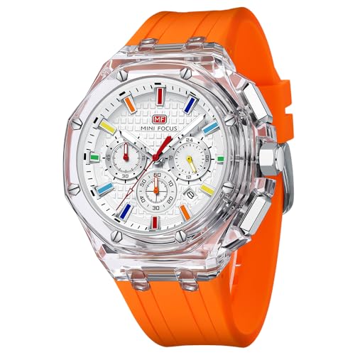 MINI Focus Men Watches,Unique Transparent (Mutifunction/Light - Product Imagery