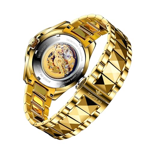 OUPINKE Dragon Skeleton Men's Wrist Watches Luxury Dress - Product Imagery