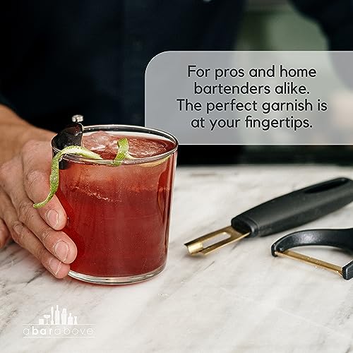 A Bar Above Channel Knife, Black Ergonomic Handle Stainless - Product Imagery