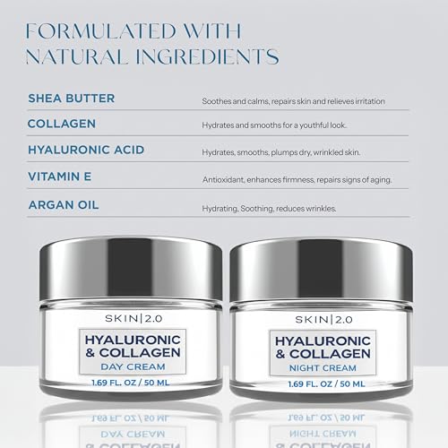 Skin 2.0 Hyaluronic Acid & Collagen Face Moisturizer – Deep - Product Imagery