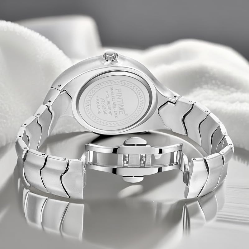 MASTOP Futuristic Quartz Metal Wrist Watch for Men and Women, - Product Imagery