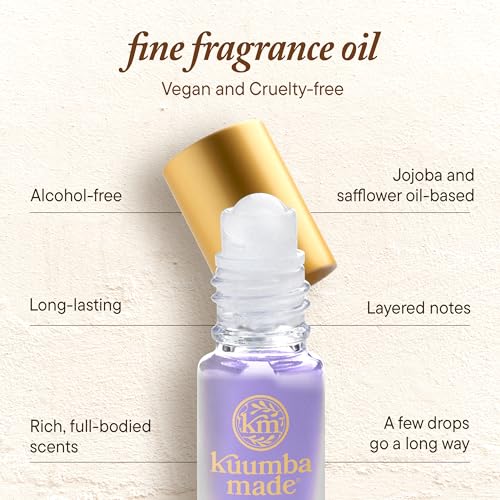Kuumba Made Lavender Lace Fragrance Oil Roll-On, Alcohol-Free, - Product Imagery