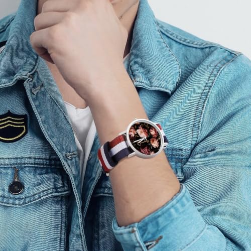 Baseball Home Plate Drip American Flag Game Day Adult Watch - Product Imagery