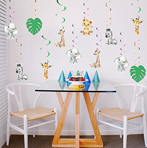 12Pcs Wild One Hanging Swirls Ceiling Streamers Decorations, for - Product Imagery