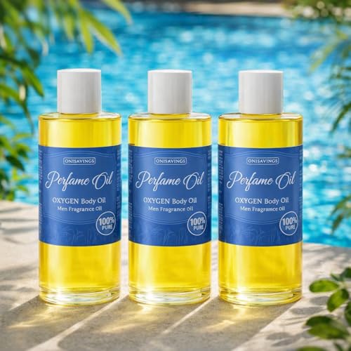 1 Fl Oz (Pack Of 1) Perfume OXYGEN Body Oil For Men - Product Imagery