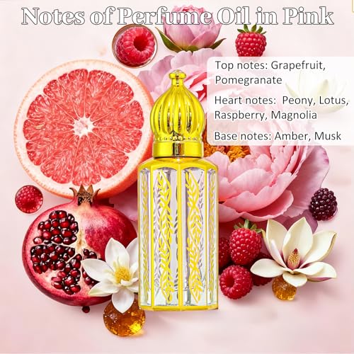 Arabic Perfume for Women, Floral & Fruity Arab Perfume Oil Roll - Product Imagery