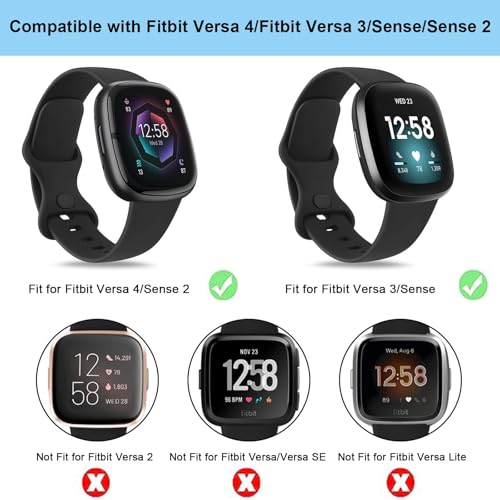 Meliya Leather Bands Compatible with Fitbit Versa 4 Bands/Fitbit - Product Imagery