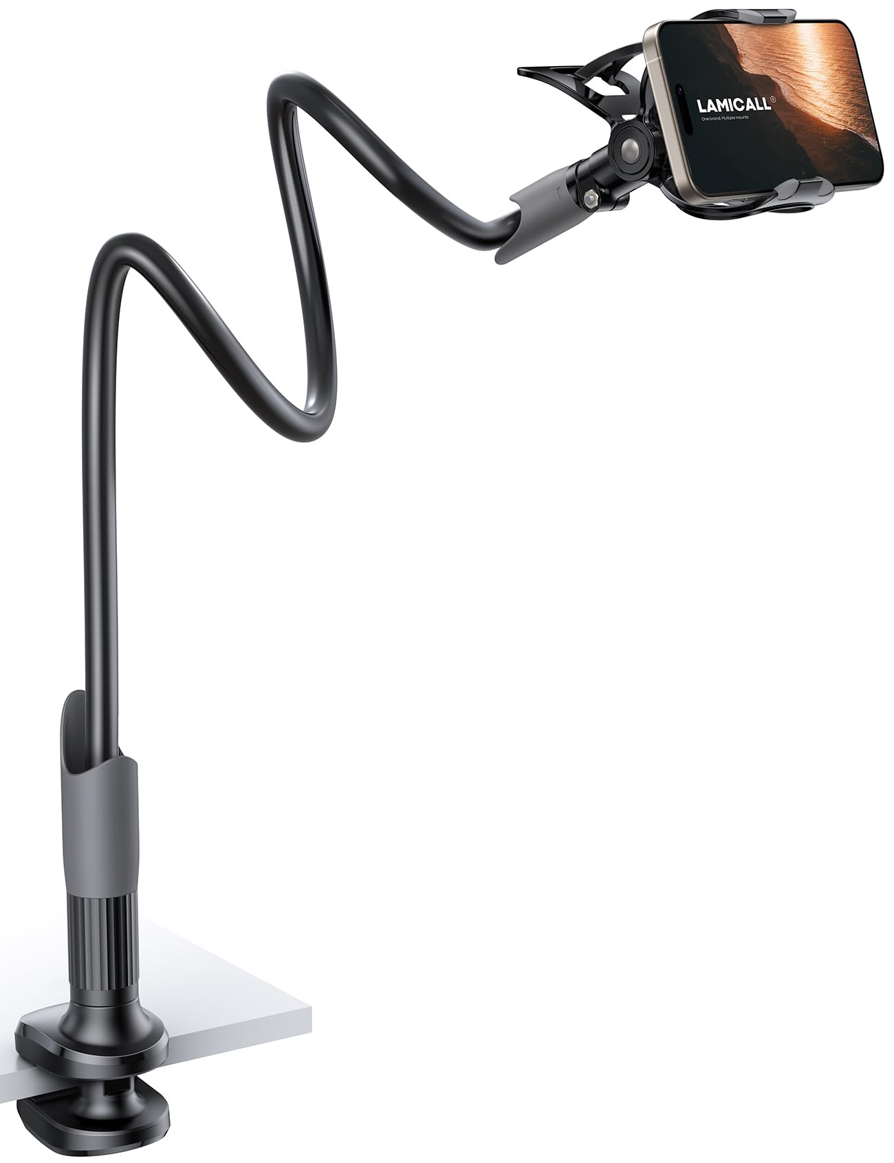 Lamicall Gooseneck Bed Phone Holder 33.4" Full Adjustable Flexibl by Lamicall - Angle View 1