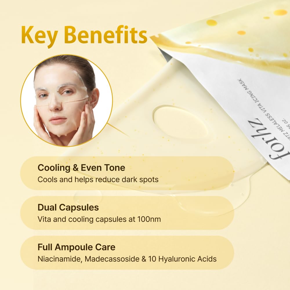 FORHERTZ Melaless Vita Icing Mask Ampoule Infused Hydrogel - forhz Official Imagery - 4