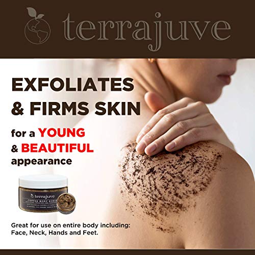 Coffee Body Scrub Exfoliator for Cellulite by Terrajuve, - Product Imagery